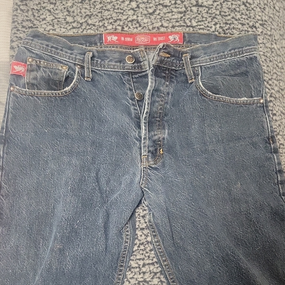 Parasuco Men's Relaxed Denim Jeans in Washed Blue